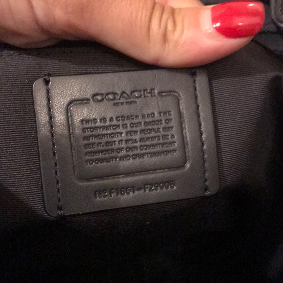 Coach Slate Gray Leather Women’s Backpack - Picture 4 of 6